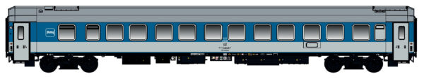 Sleeping car WLABmee UZ, Ep.V, white stripe