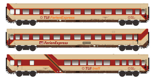 3er Set Personenwagen TUI Ferienexpress, Ep.IV, Set II