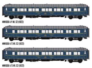3er Set Schlafwagen CIWL, Ep.II, Bombay Express, Innenbel.