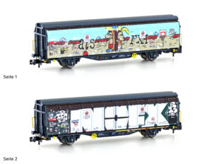 Sliding wall wagon Hbbillns SBB, Ep.VI, Graffiti series (3)