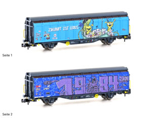 Sliding wall wagon Hbbillns SBB, Ep.VI, Graffiti series (4)