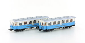 Zugspitzbahn 2 Wagen H0e / 9mm