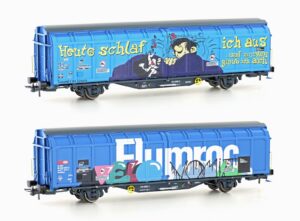 Sliding wall wagon Hbbillns SBB, Ep.VI, Graffiti series (1)