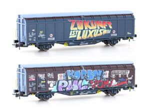 Sliding wall wagon Hbbillns SBB, Ep.VI, Graffiti series (2)