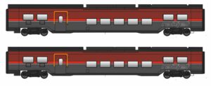 2er Set Railjet Wagen DANI ÖBB, Ep.VI, Basic, AC