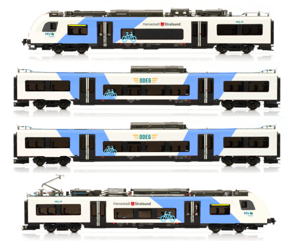 BR 4746 multiple unit, 4 cars. Desiro ML ODEG, Ep.VI, Sound