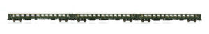 Set of 3 UIC-X passenger coaches ÖBB, Ep.VI, green