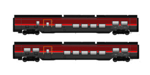 2er Set Railjet Wagen DANI ÖBB, Ep.VI, Basic