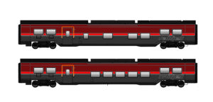 2er Set Railjet Wagen DANI ÖBB, Ep.VI, Basic