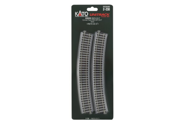 Track curved R670mm 22.5° (4 pcs.)
