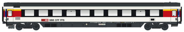 EC passenger coach, 1st class Apm SBB, Ep.VI, new color scheme