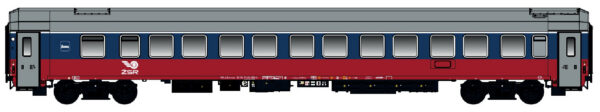 Schlafwagen WLABmvee ZSR, Ep.V, blau/rot, 1999