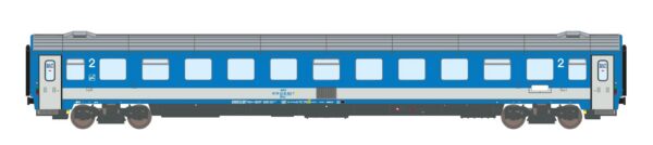 Passenger coach Bmz 21-91.1, 2nd class MAV, EP.V, EC25/24, 4th no.