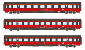 3er Set Personenwagen Amz+2xBmz ÖBB, Ep.V, EC 64