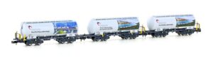 Set of 3 cement silo wagons Uacs Holcim, Ep.VI