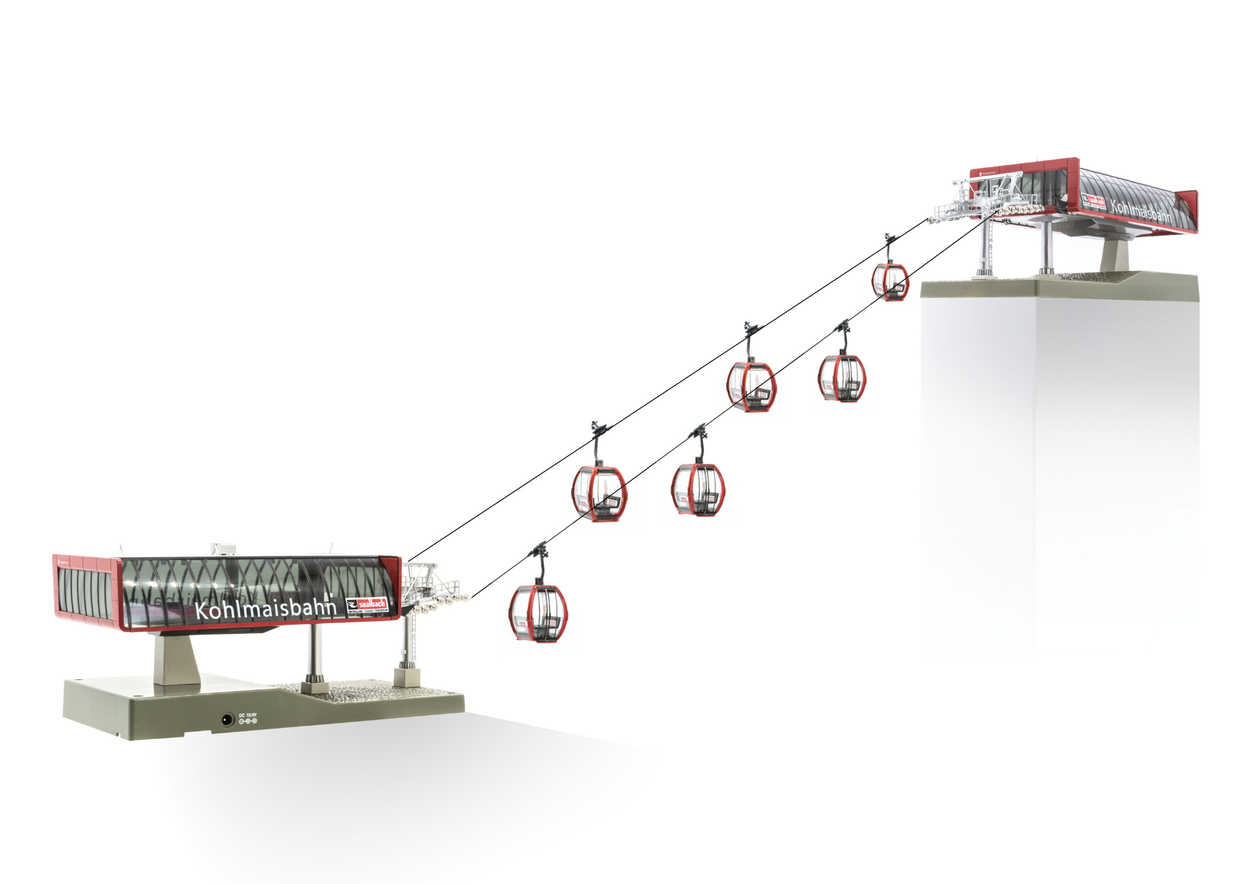 Seilbahn D-Line Kohlmaisbahn + 6 Omega V - 1:87