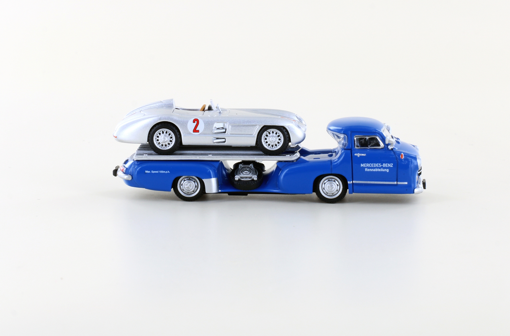 MB racing transporter "the blue wonder" + 300 SLR No.2, 1/87 - Image 2