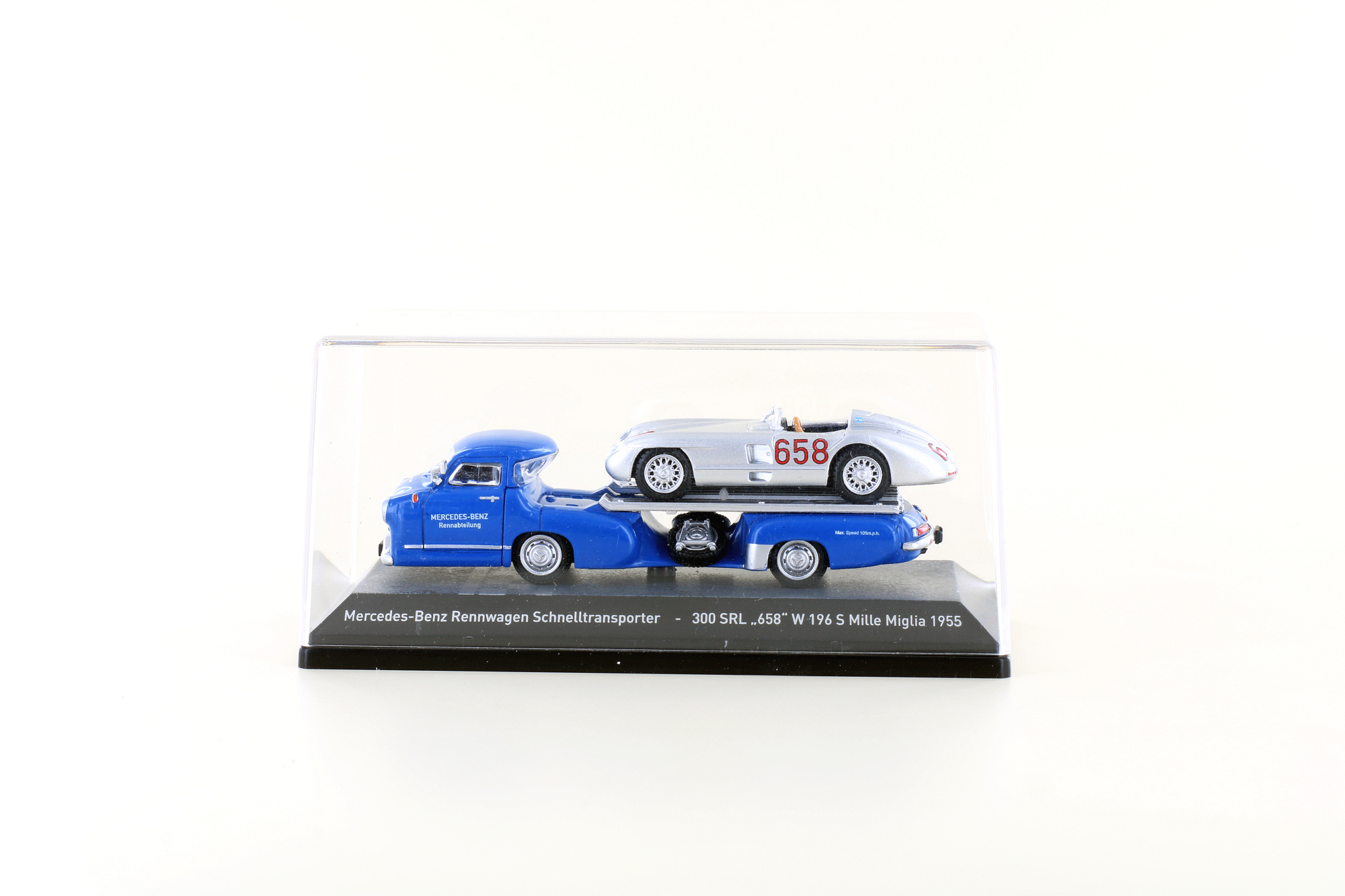 MB racing transporter + 300 SLR J.M. Fangio 658 - 1/87 - Image 3