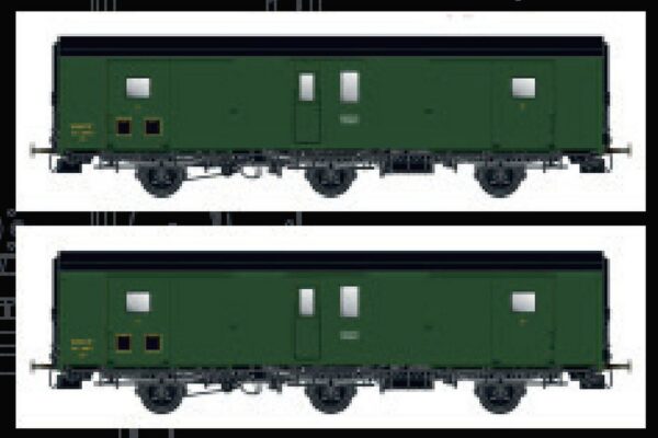 2er Set Packwagen Dqd2m SNCF, Ep.IIIb, Schlußlicht