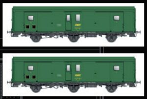 2er Set Packwagen Dd2 SNCF, Ep.IVa, Schlußlicht