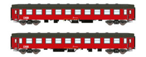Set of 2 passenger coaches UIC-Y, B DSB, Ep.IV