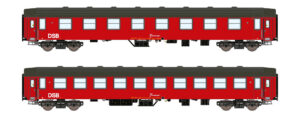Set of 2 passenger coaches UIC-Y, B DSB, Ep.IV