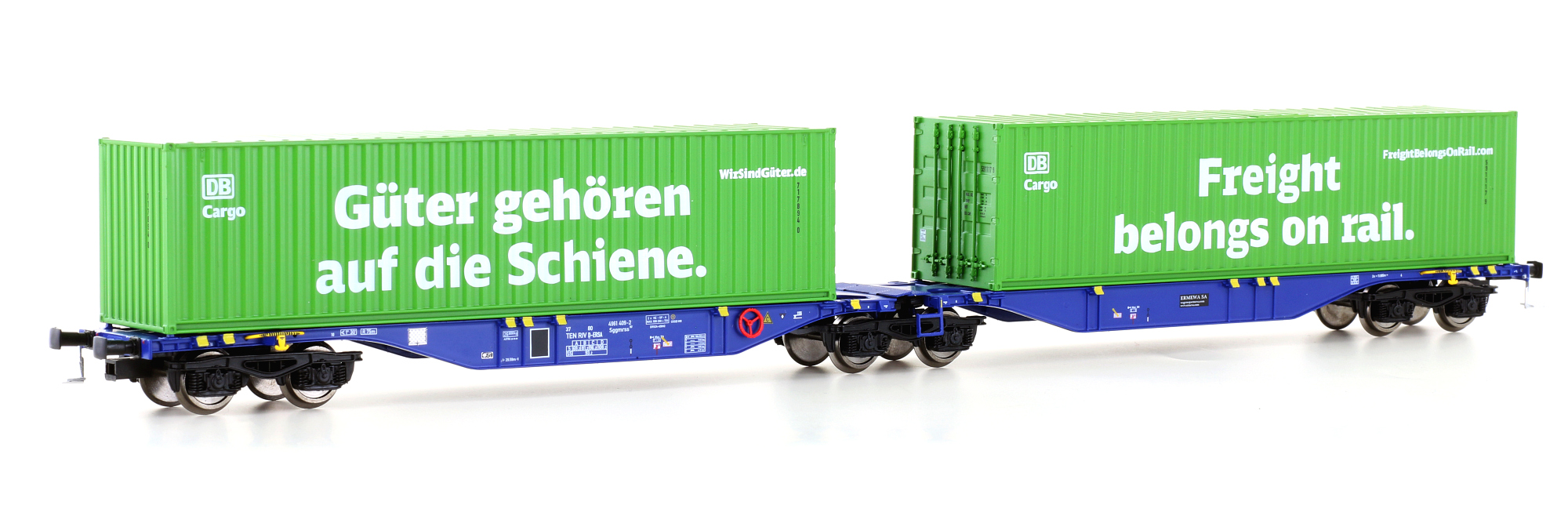 Container wagon Sggmrss'90 Ermewa, Ep.VI, DB Cargo