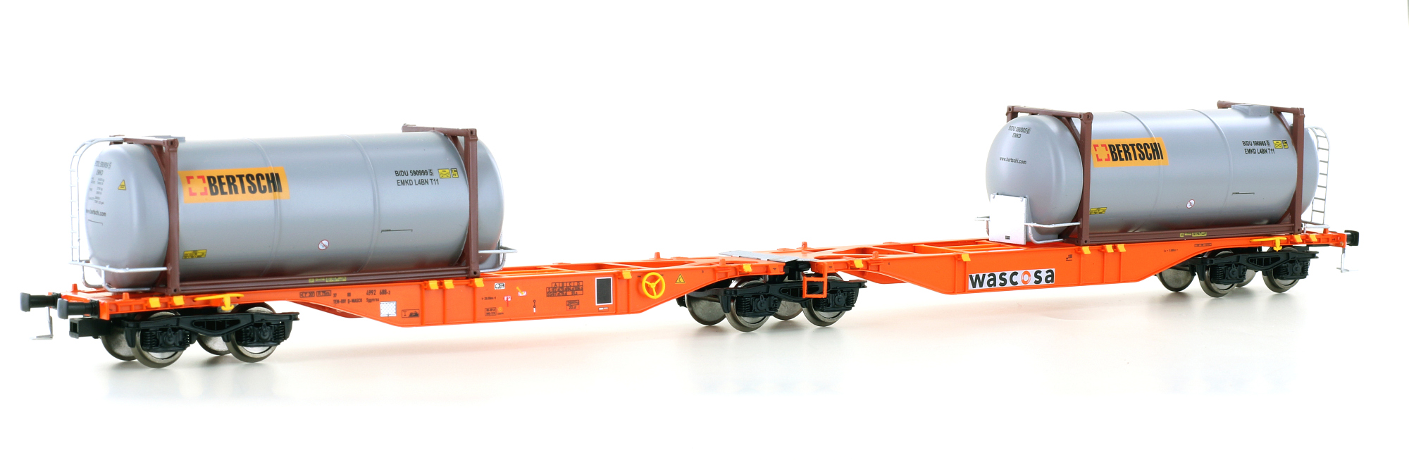 Container wagon Sggmrss'90 Wascosa, Ep.VI, Bertschi