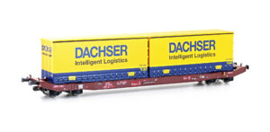 Container wagon Sgkkms 698 DB Cargo, Ep.VI, Dachser