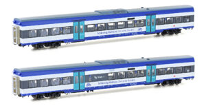 Set of 2 Marschbahn passenger coaches DBAG, Ep.VI supplement, DC/D