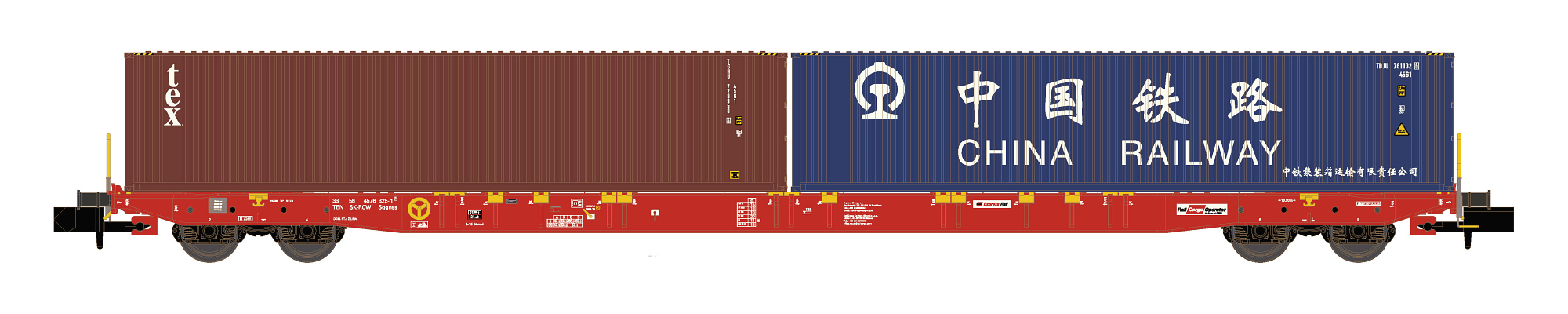 Container wagon Sggnss'80 RCA, Ep.VI