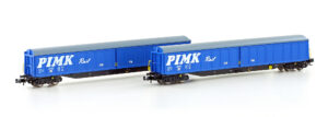 Set of 2 Habis Pimk Rail sliding wall wagons, Ep.VI