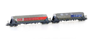 2er Set Silowagen Taggnpps SBB Cargo, Ep.VI, gealtert