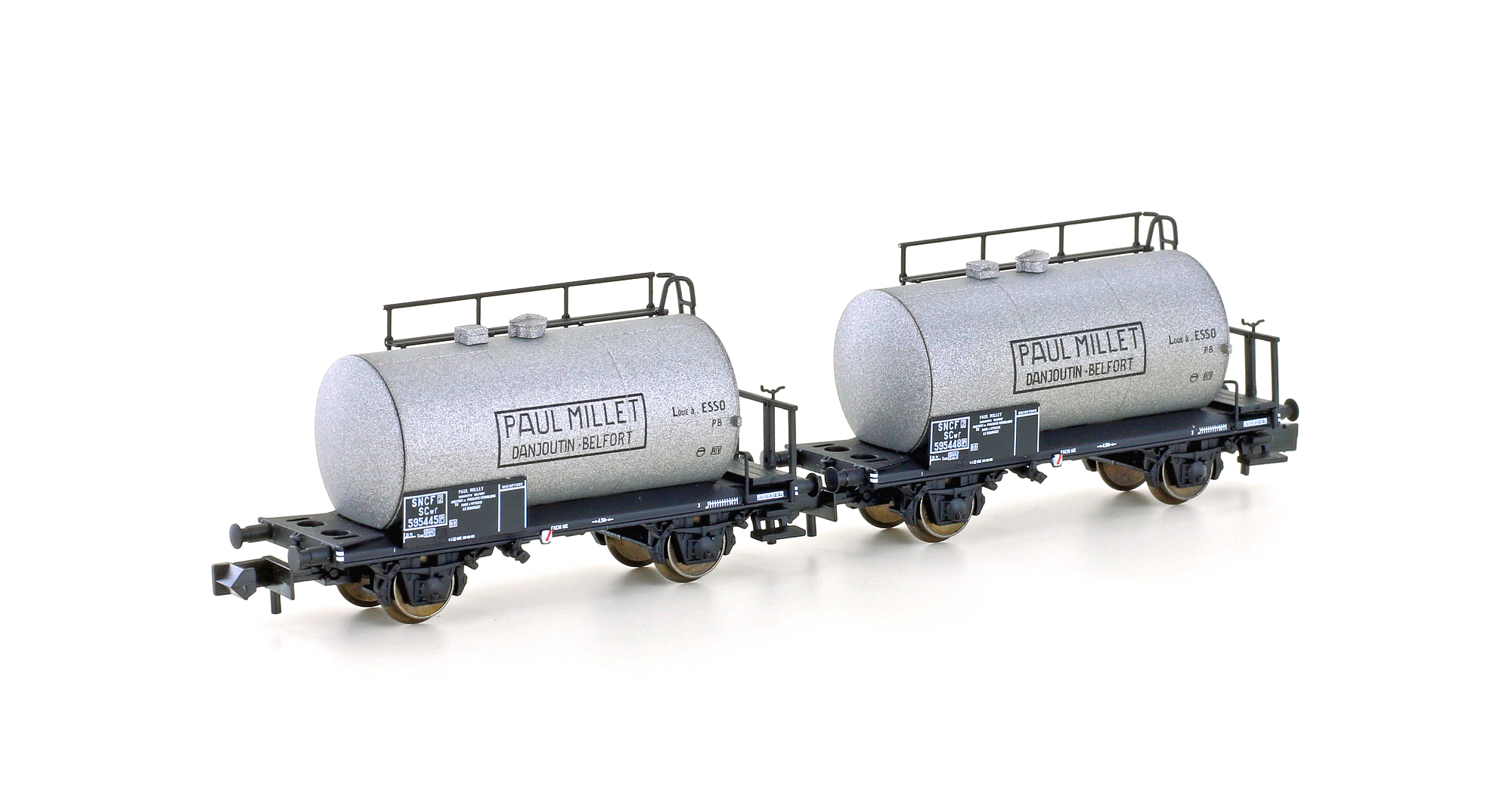 Set of 2 lightweight tank wagons SNCF/Millet, Ep.III