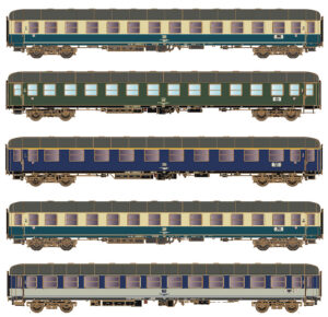 Set of 5 DB passenger coaches, Ep.IVa, D 912, AC