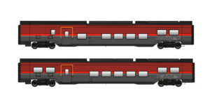 Set of 2 Railjet coaches DANI ÖBB, Ep.VI, Basic, AC