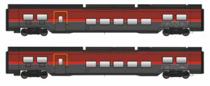 Set of 2 Railjet coaches DANI ÖBB, Ep.VI, Basic