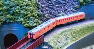 Multiple unit KIHA 20, 2-piece JNR, Ep.IV, orange