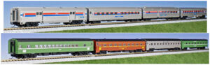 Set of 8 Amtrak passenger coaches, Ep.IV, Rainbow Era