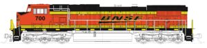 Diesel locomotive GE C44-9W BNSF, Ep.VI, #796, Swoosh