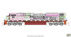 Diesel locomotive EMD SD70ACu CP, Ep.VI, #7022 (Navy, gray)