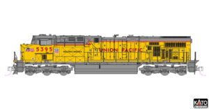 Diesel locomotive GE ES44AC UP, Ep.VI, #5395, Nose Flag