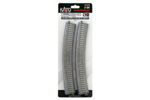 Gleis gebogen R730mm 22,5° überhöht mit Betonschwellen (4 St