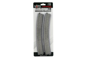 Gleis gebogen R730mm 22,5° Übergangsgleis mit Betonschwellen