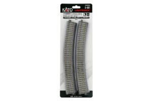 Gleis gebogen R790mm 22,5° überhöht mit Betonschwellen (4 St