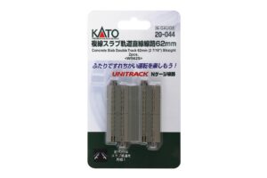 Doppelgleis gerade 62mm mit Plattenfahrbahn 2 St.