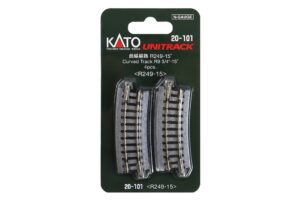 Track curved R249mm 15° 4 pcs.