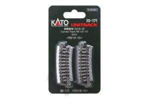 Track curved R216mm 15° 4 pcs.