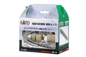 Concrete support extension set ascent/descent for double track