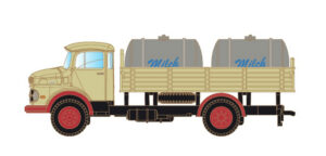 MB L322 flatbed with milk tank